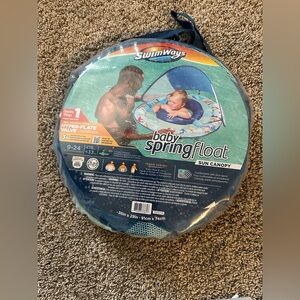 Baby float w/sun canopy swimways